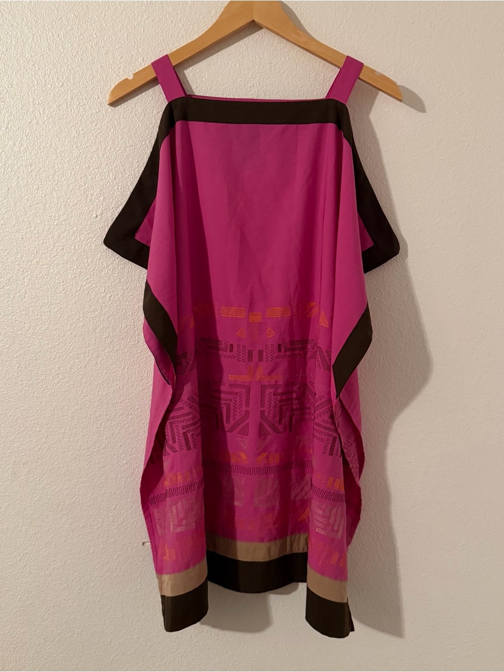 Colleen Lopez My Favorite Things Womens Embroidered Pink Boho Dress Size Small